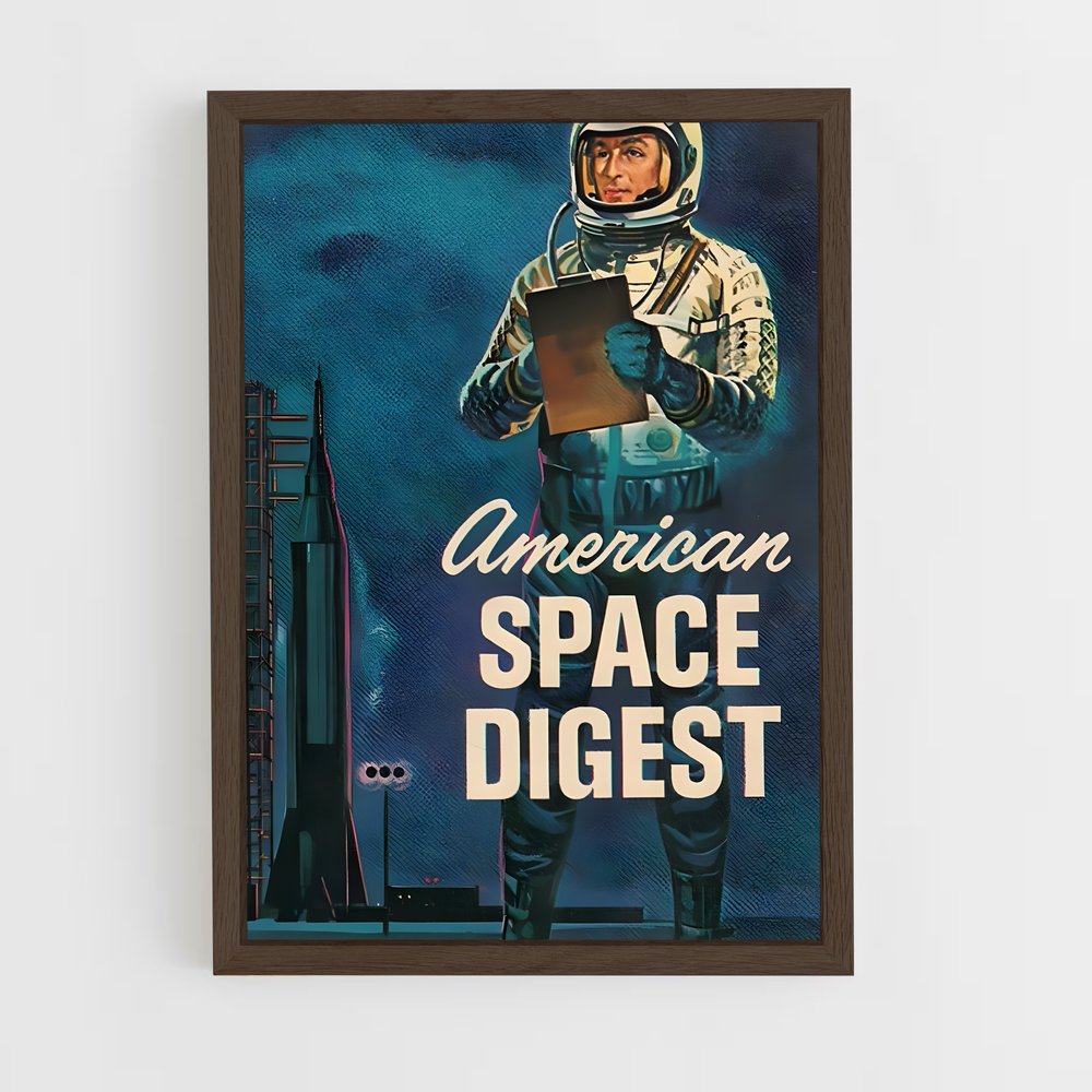 Poster Astronaute Littéraire – affiche Espace rétro (vue 5)